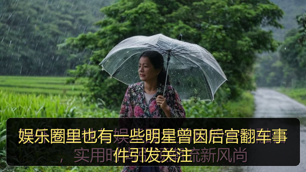 娱乐圈里也有一些明星曾因后宫翻车事件引发关注