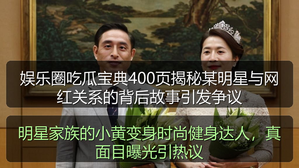 娱乐圈吃瓜宝典400页揭秘某明星与网红关系的背后故事引发争议